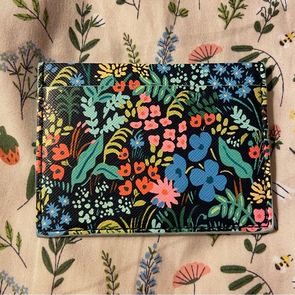NWOT Anthropologie Rifle Paper Co. Card Holder - Picture 3 of 5